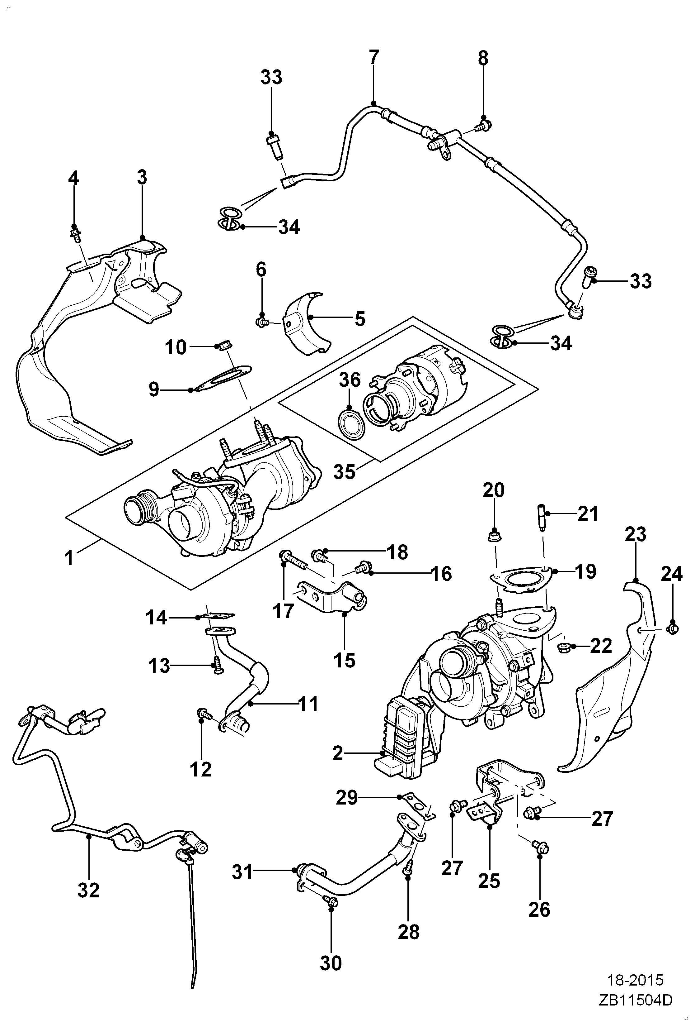 Jaguar C2Z19947 - Турбина, принудително пълнене с въздух vvparts.bg