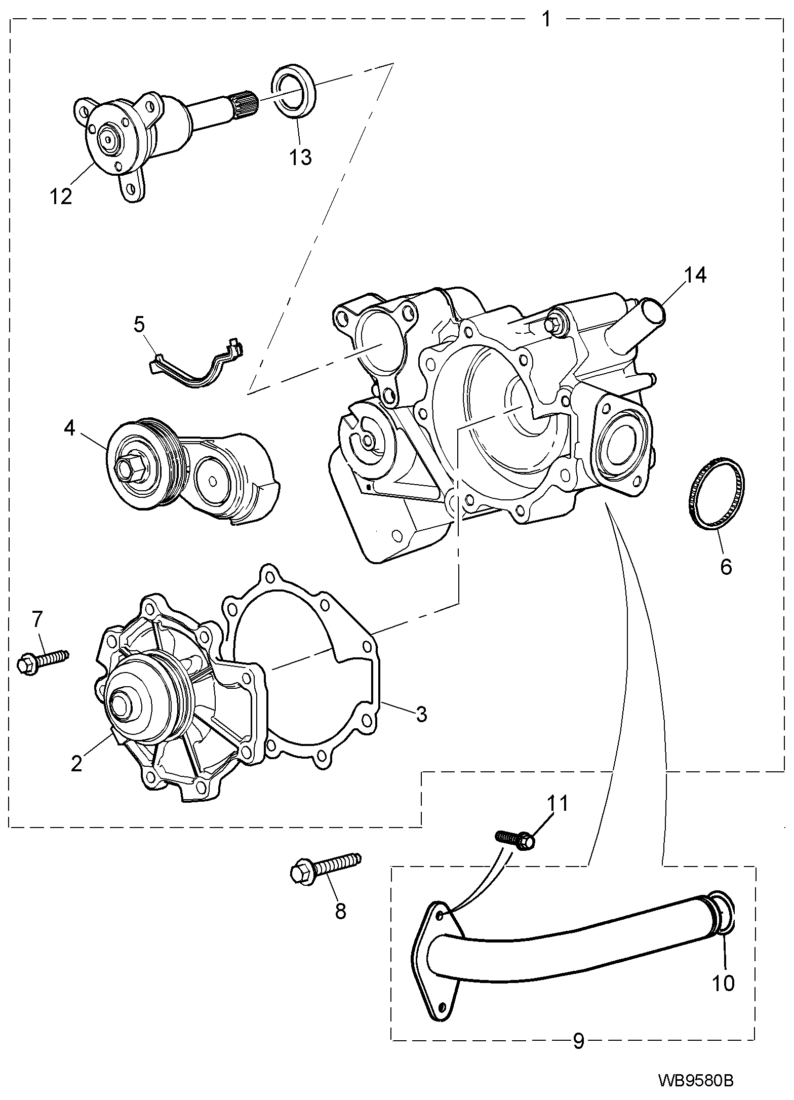 Jaguar C2S1 8139 - Водна помпа vvparts.bg