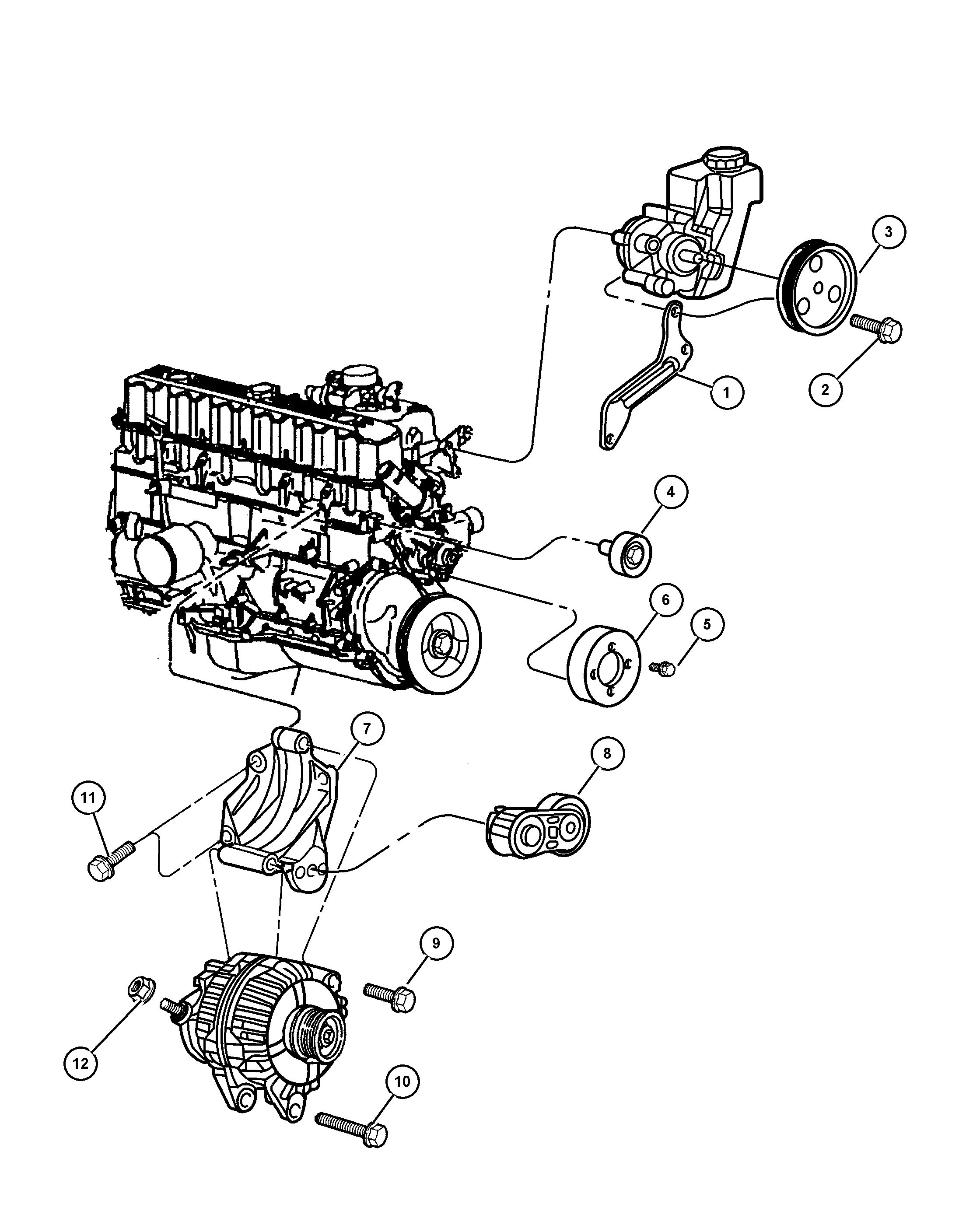 Chrysler 485 4089 - Паразитна / водеща ролка, пистов ремък vvparts.bg