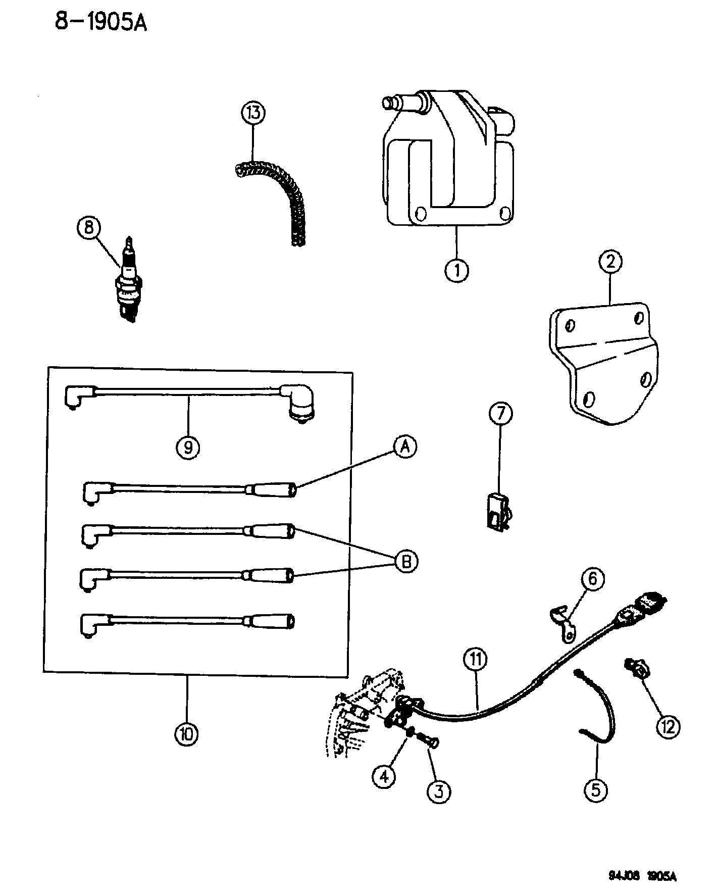 Chrysler 5602 7275 - Запалителна свещ vvparts.bg