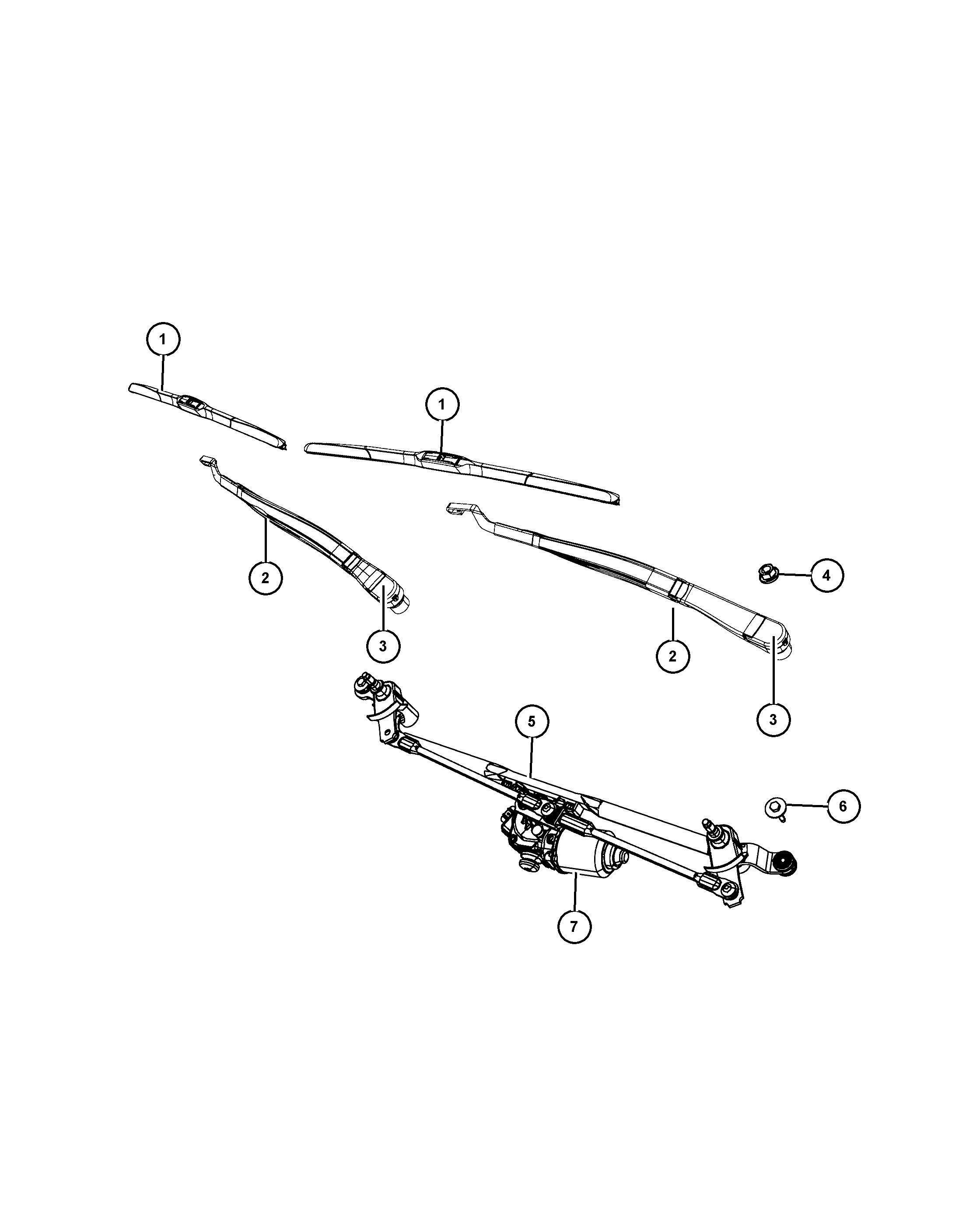 Jeep 68194 930AA - Перо на чистачка vvparts.bg