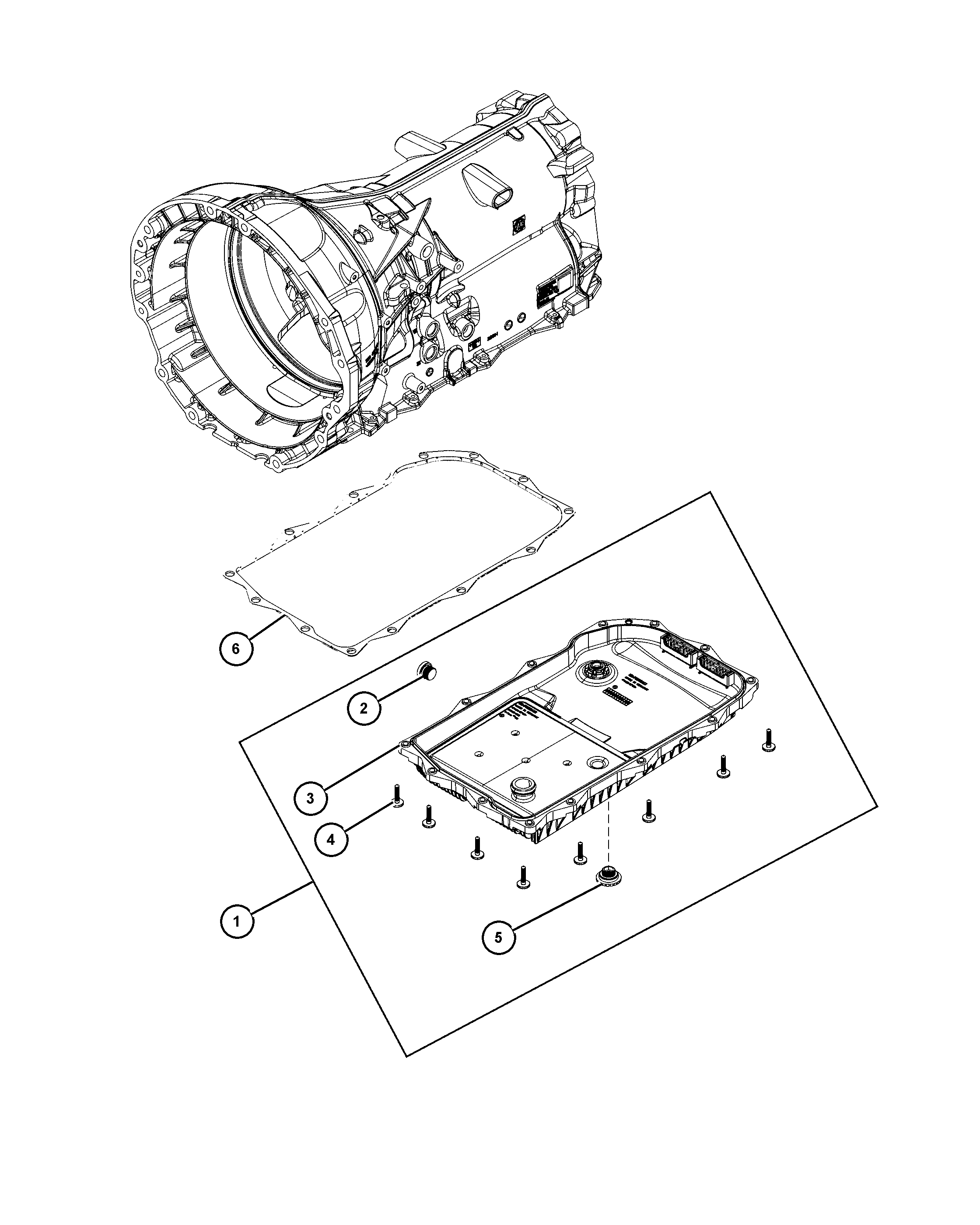 FIAT 68225 344AA - К-кт части, смяна масло-автоматични скорости vvparts.bg