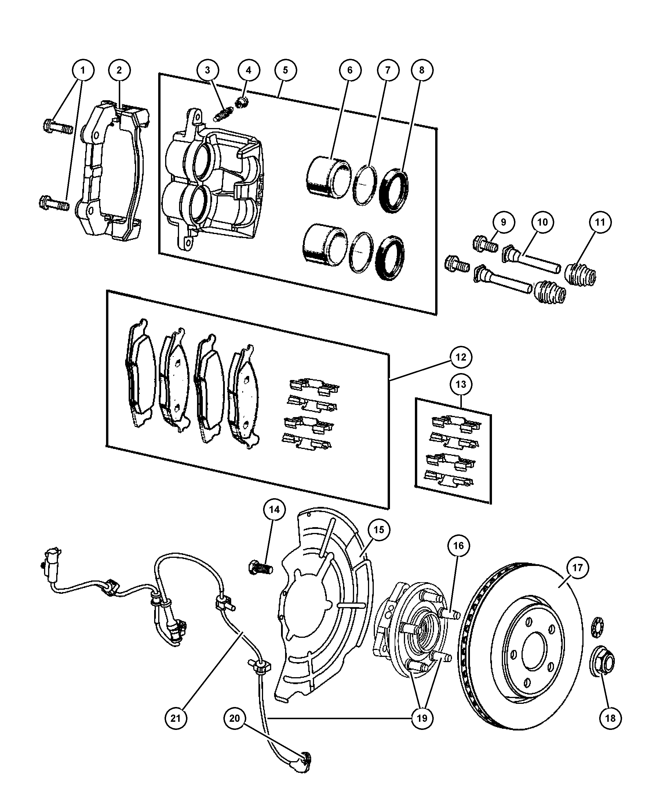 Jeep 52089 434AC - Комплект колесен лагер vvparts.bg