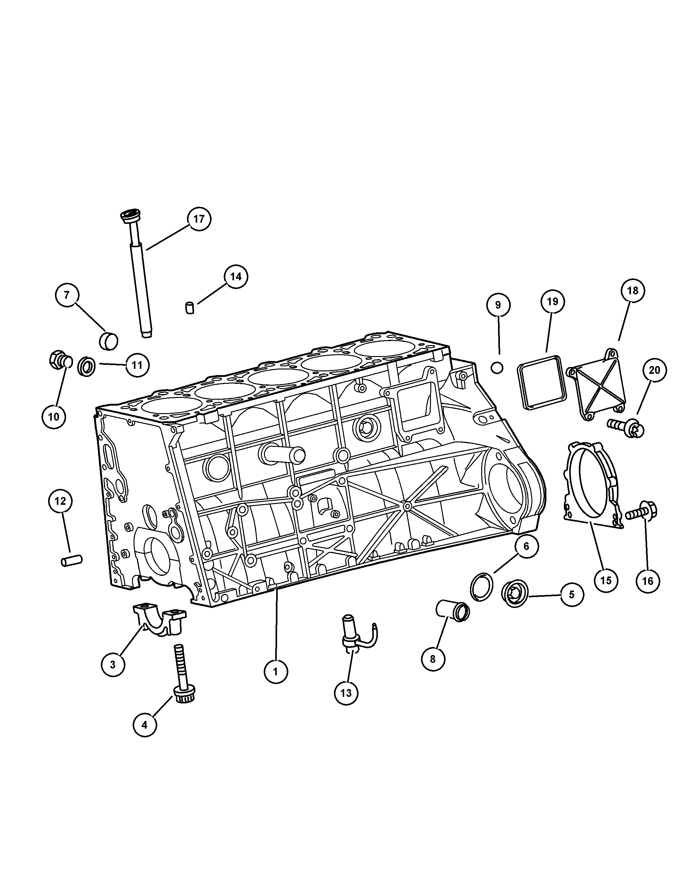 Chrysler 5073 890AA - Болтова пробка, маслен картер vvparts.bg