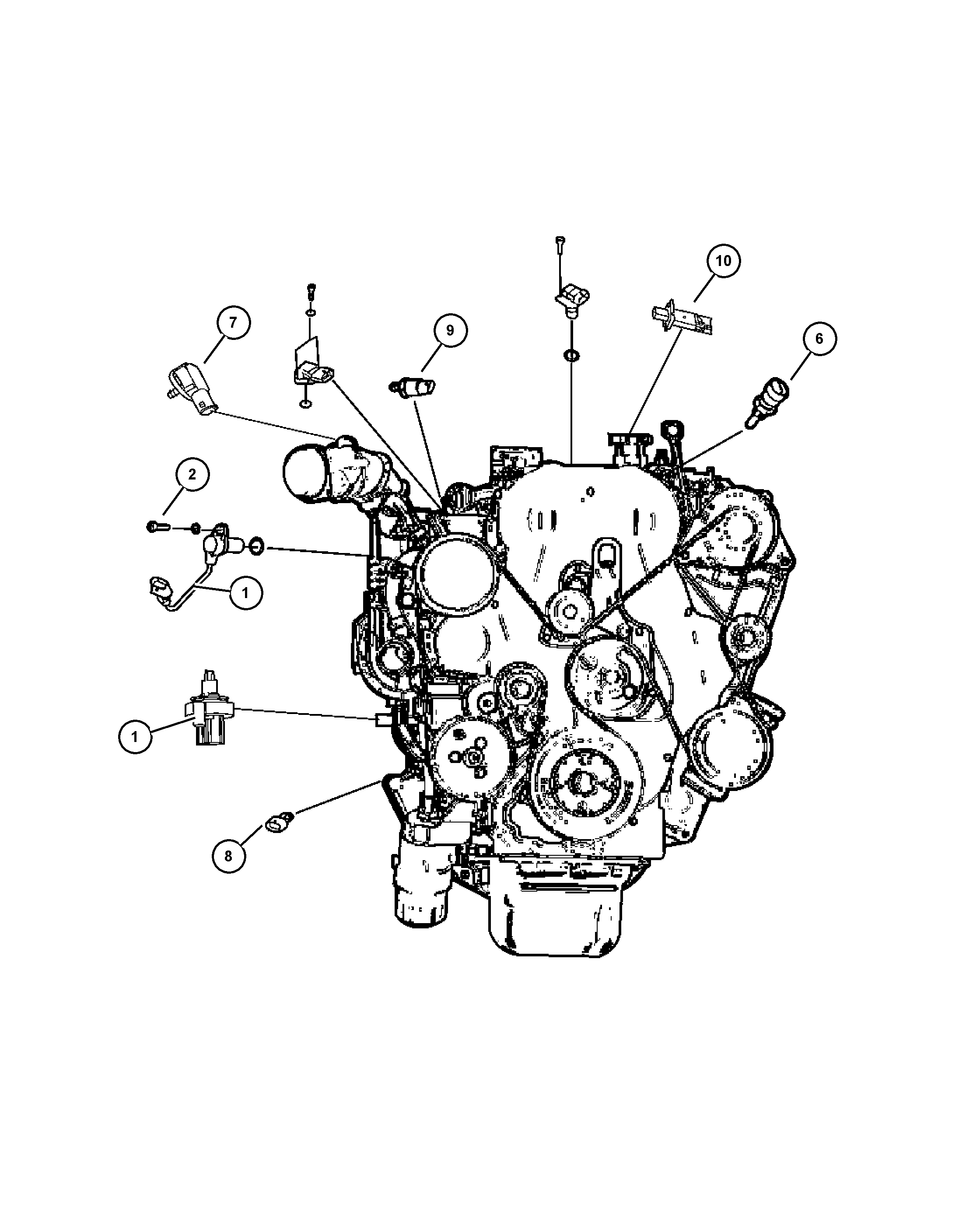 Chrysler 68025 592AA - Импулсен датчик, колянов вал vvparts.bg