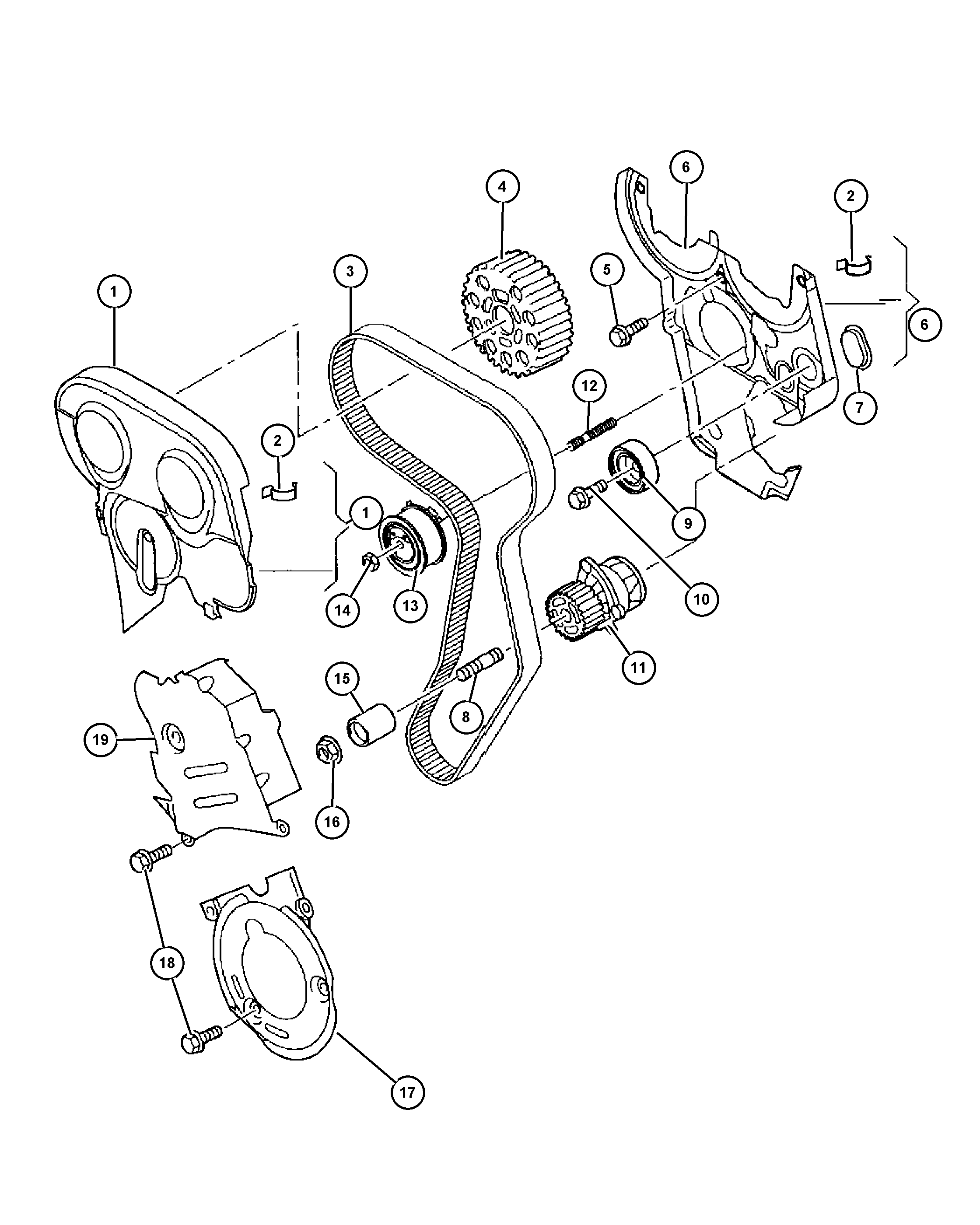 Chrysler 68000 817AA - Паразитна / водеща ролка, зъбен ремък vvparts.bg