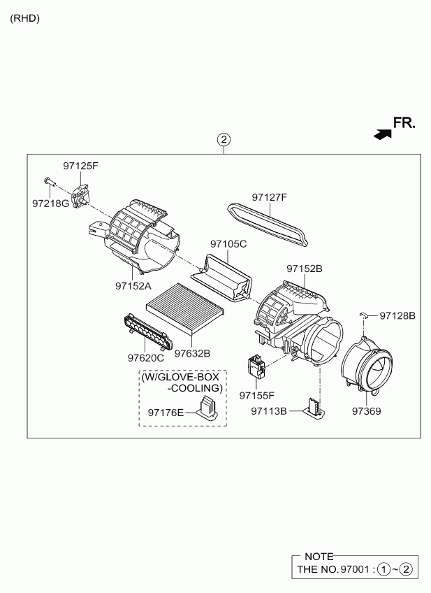 KIA 97133-B2000 - Филтър купе (поленов филтър) vvparts.bg