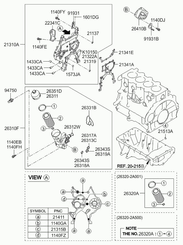 Hyundai 263102A002 - Маслен филтър vvparts.bg