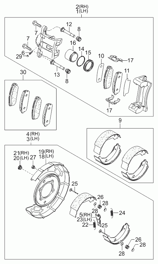 KIA 58235-3E200 - Бутало, спирачен апарат vvparts.bg