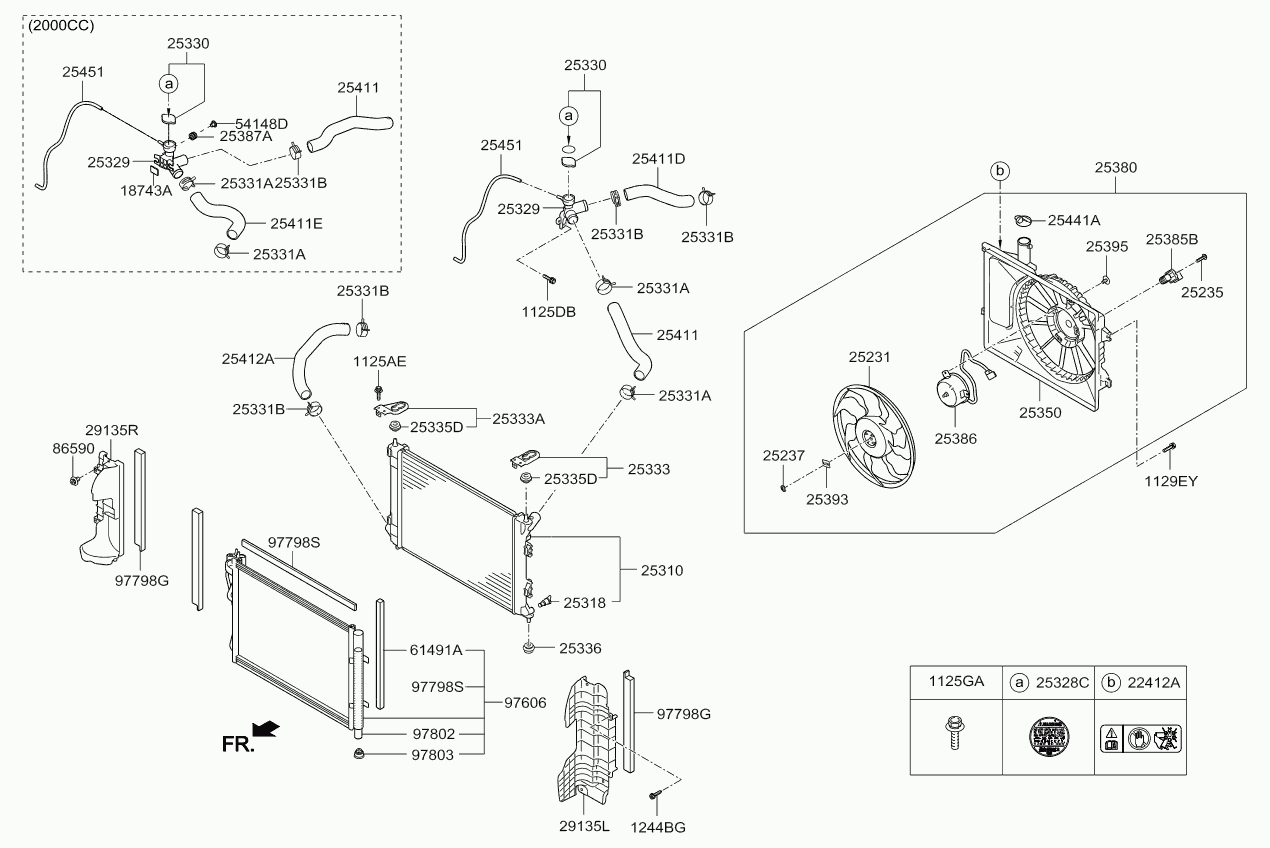 KIA 25330-1P000 - Капачка, радиатор vvparts.bg