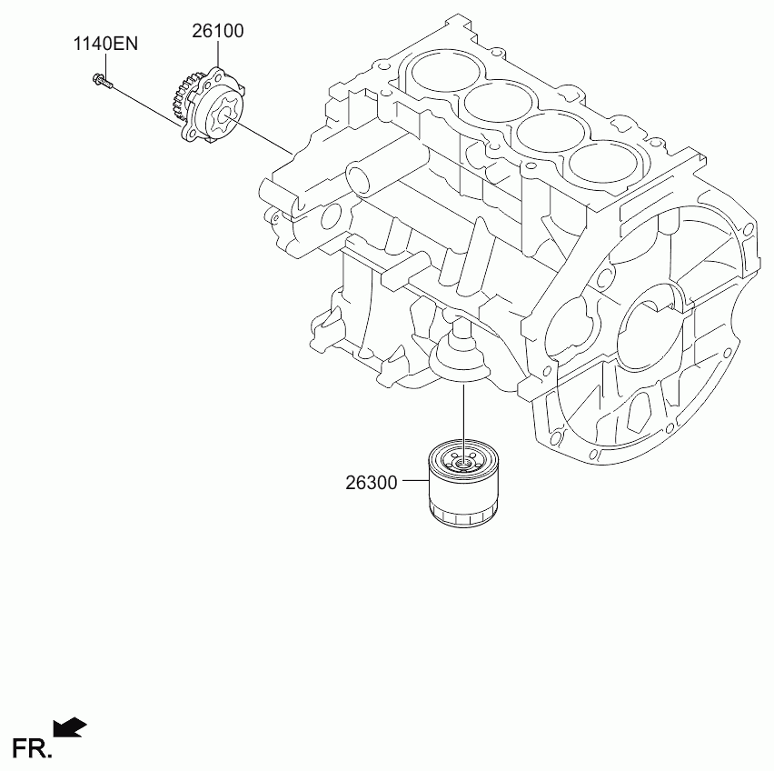 KIA 2630003001 - Маслен филтър vvparts.bg