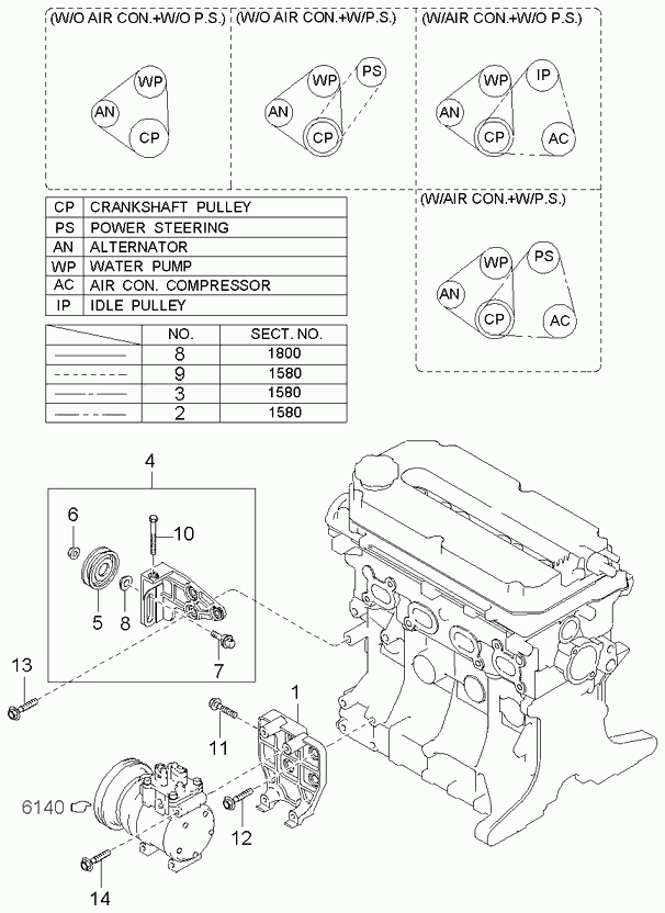 Hyundai 0K30A-15-908A - Пистов ремък vvparts.bg