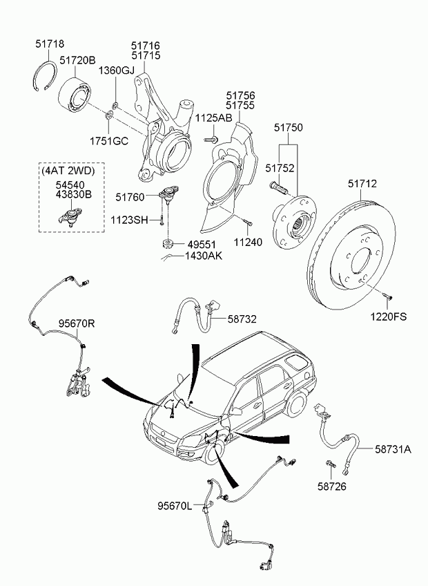 Hyundai 51712 0Z000 - Спирачен диск vvparts.bg