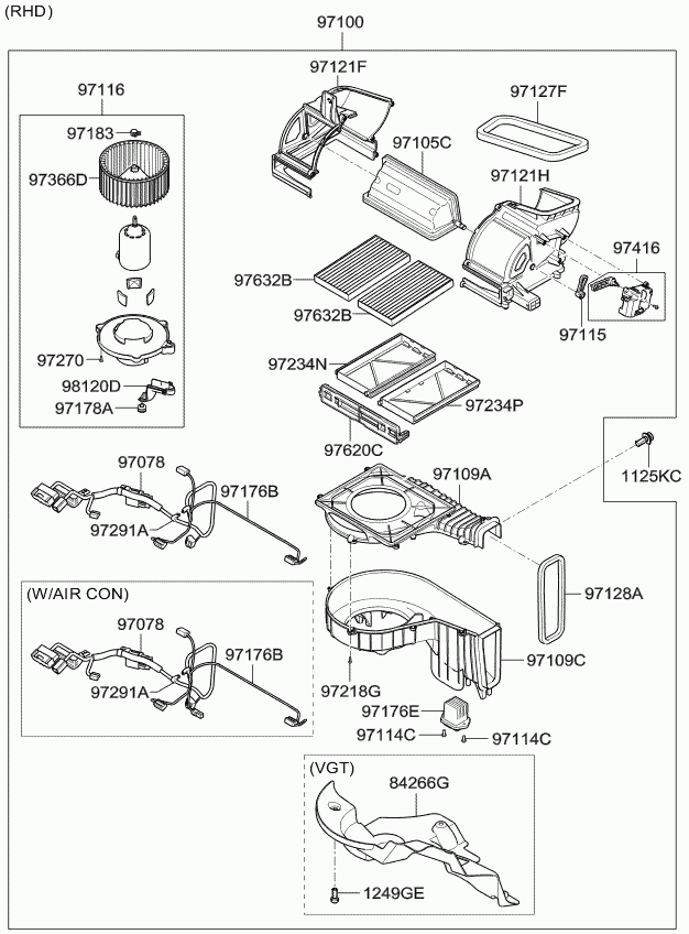 KIA 97133-0Z000 - Филтър купе (поленов филтър) vvparts.bg