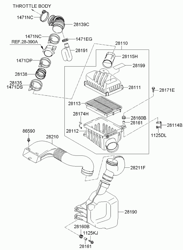 Hyundai 1471186006B - Горивен филтър vvparts.bg