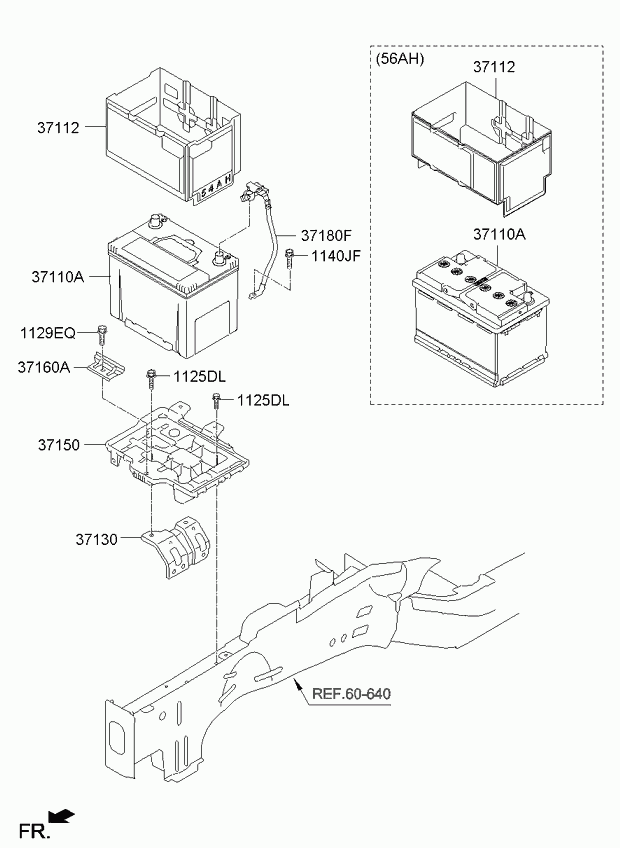 KIA 371101D680 - Стартов акумулатор vvparts.bg