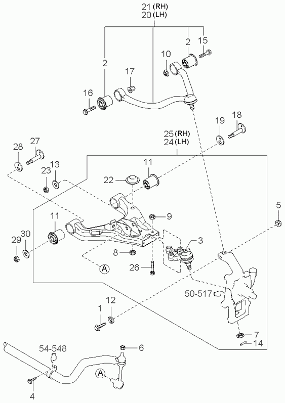 Hyundai 54580-3E002 - Тампон, носач vvparts.bg