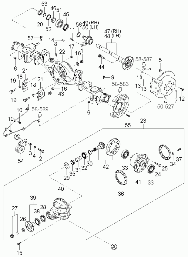 KIA 0S11333067 - Комплект колесен лагер vvparts.bg