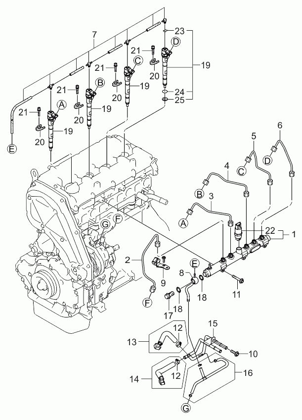 KIA 338004A100 - Комплект дюза с държач vvparts.bg