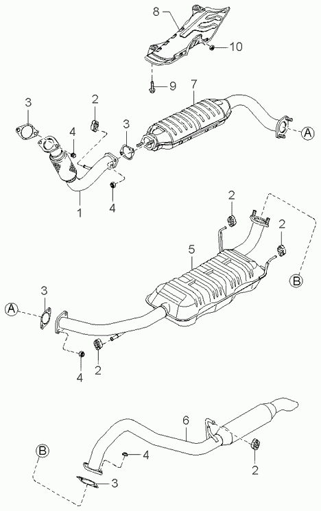 KIA 28950-4A160 - Катализатор vvparts.bg