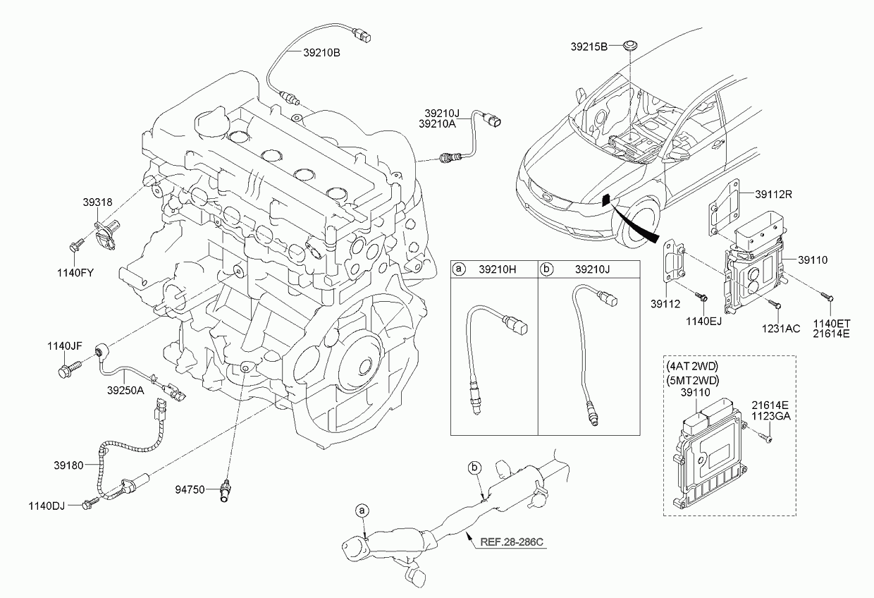 KIA 392102B070 - Ламбда-сонда vvparts.bg