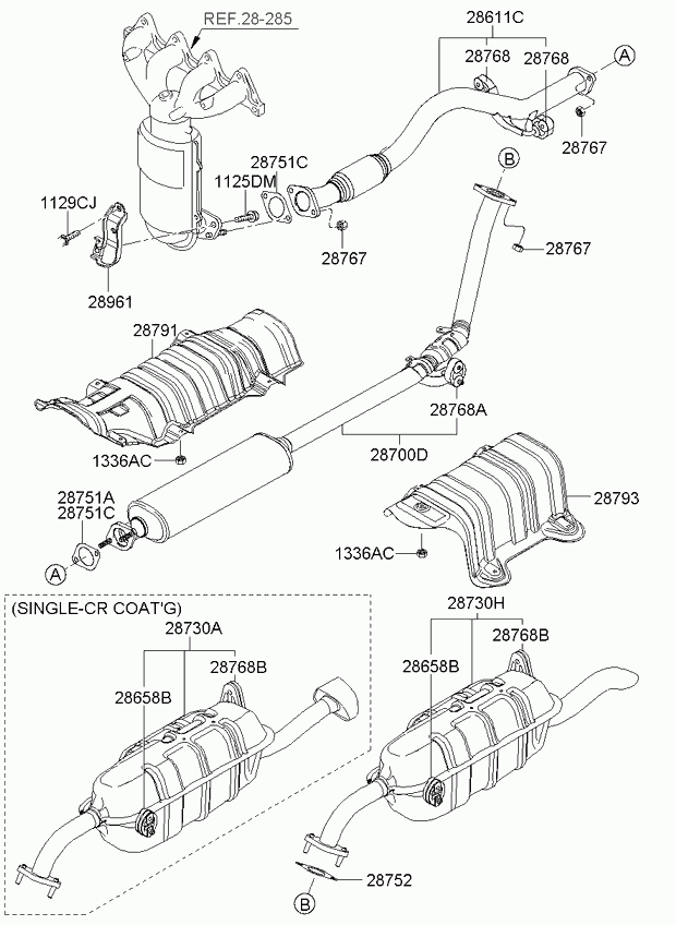 KIA 287301G400 - Крайно гърне vvparts.bg