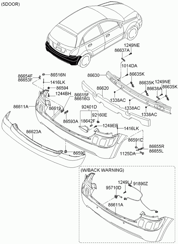 KIA 866301G600 - Пистов ремък vvparts.bg