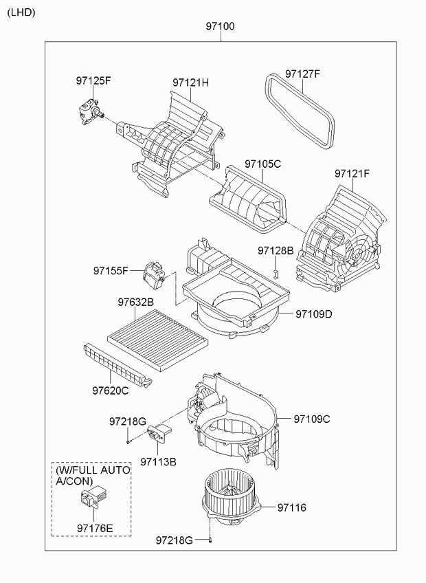 KIA 97133-2E250 - Филтър купе (поленов филтър) vvparts.bg