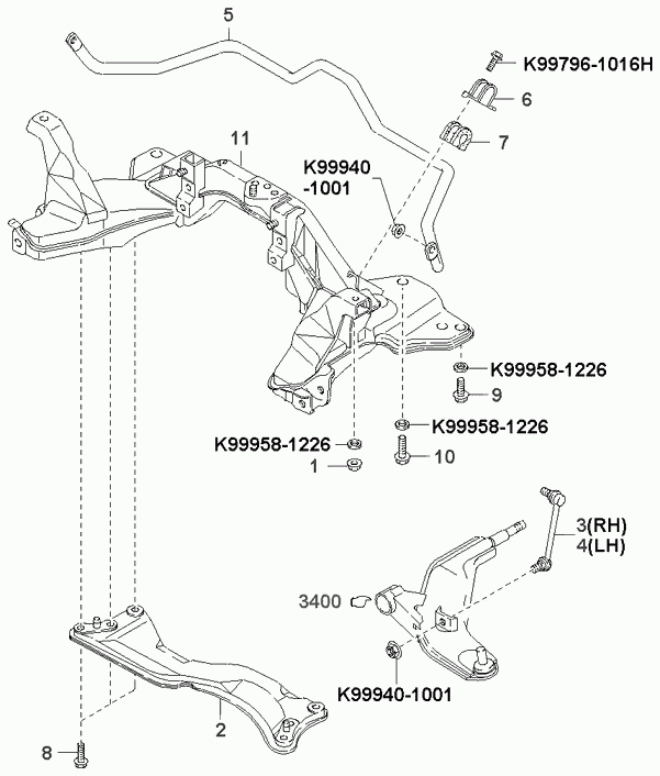 MAZDA KGA2A34170A - Биалета vvparts.bg