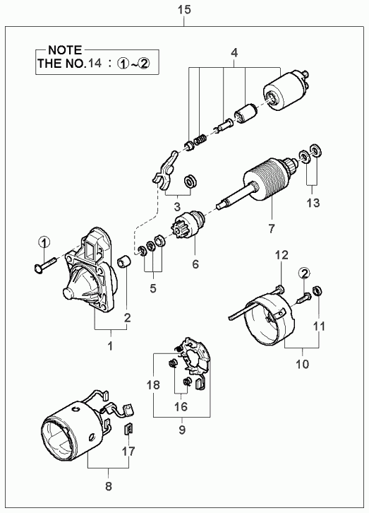 KIA 0K90018400C - Стартер vvparts.bg