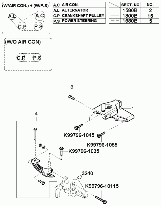 Hyundai 0K9AC-15-907 - Пистов ремък vvparts.bg