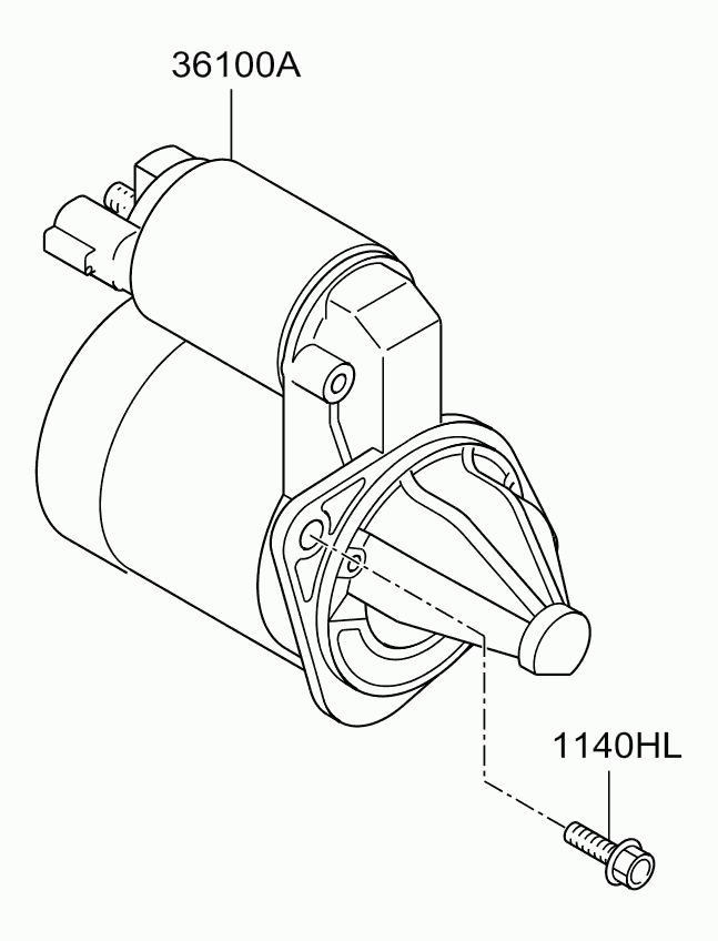 Eagle 36100-2B200 - Стартер vvparts.bg