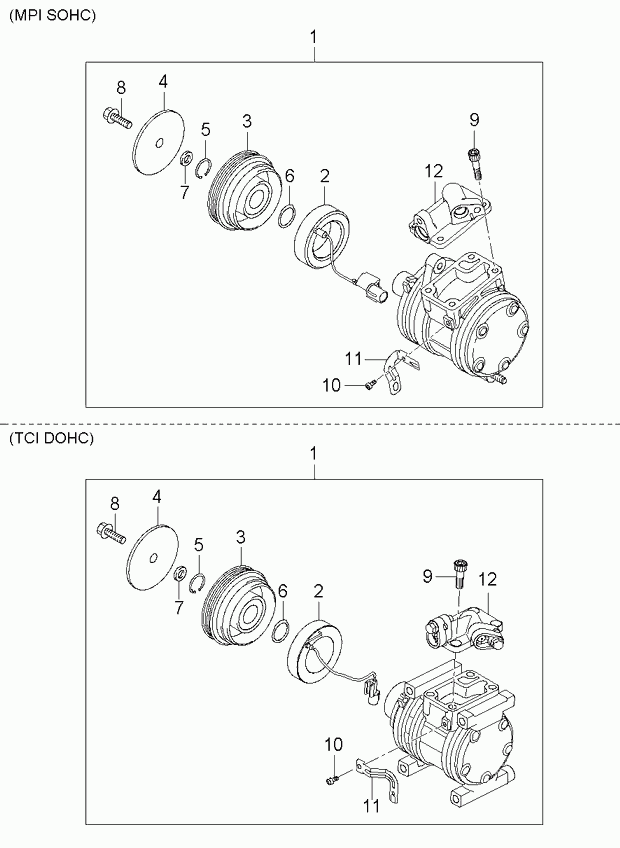 KIA 97701-07100 - Компресор, климатизация vvparts.bg