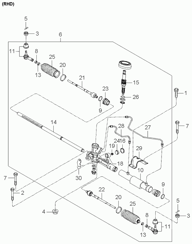 KIA 56820-07-000 - Накрайник на напречна кормилна щанга vvparts.bg