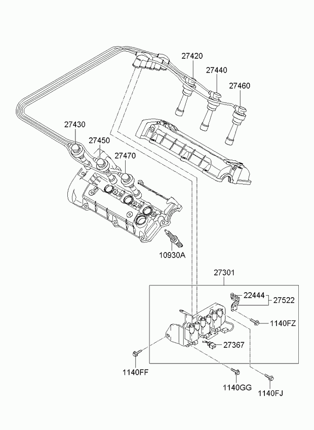 OEM 2741037100 - Запалителна свещ vvparts.bg