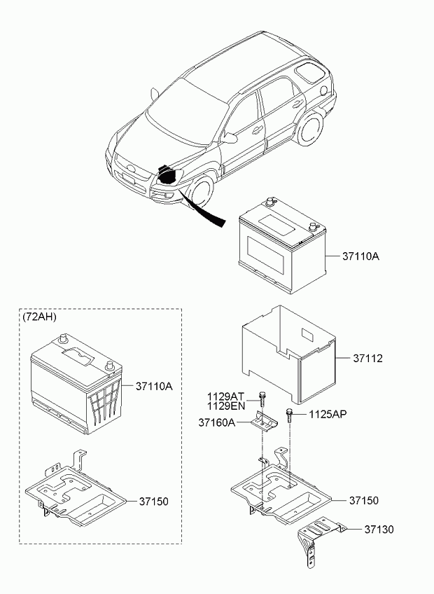 Hyundai 371101F680 - Стартов акумулатор vvparts.bg