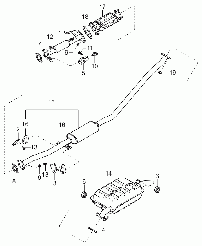 KIA 0K24T40355 - Гайка, изпускателен колектор vvparts.bg