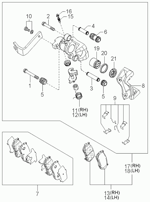 Buessing 0K2FC2628Z - Комплект спирачно феродо, дискови спирачки vvparts.bg