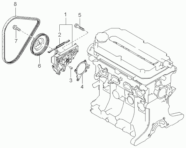 MAZDA 0K21A18381 - Пистов ремък vvparts.bg