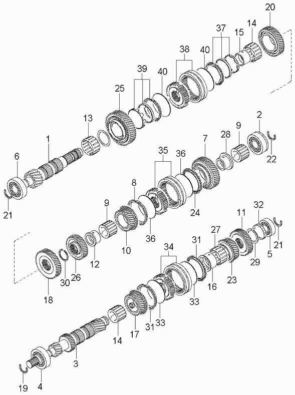 Hyundai 4322837040 - Лагер, скоростна кутия vvparts.bg