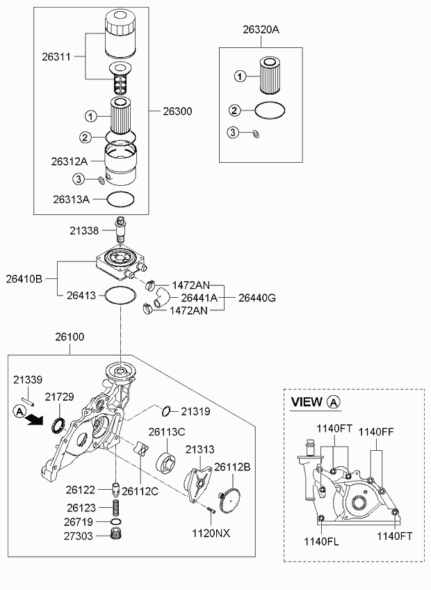 Buessing 26320-27401 - Маслен филтър vvparts.bg