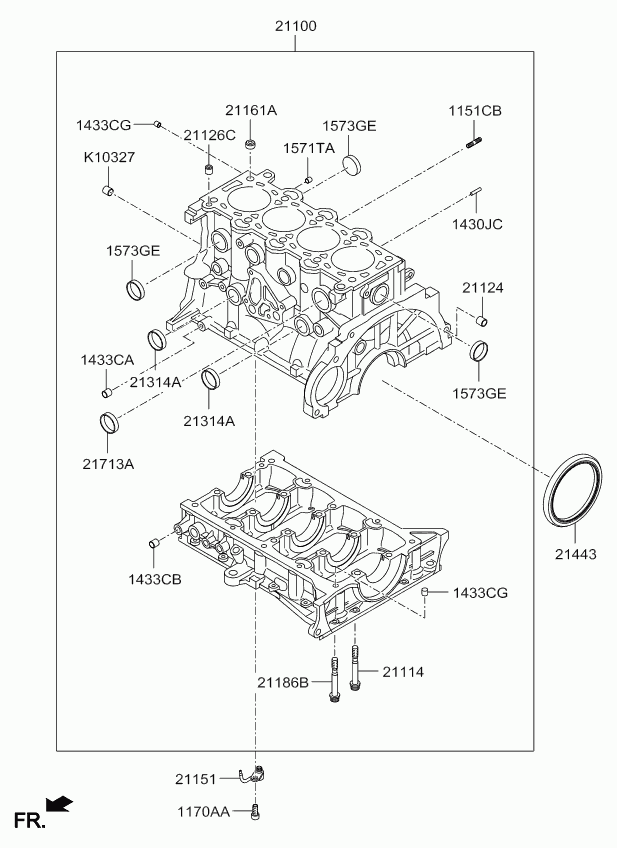 HAWTAI 214432A100 - Семеринг, колянов вал vvparts.bg