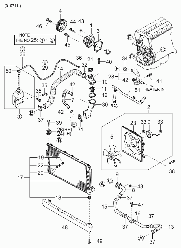 KIA 25100-4X700 - Водна помпа vvparts.bg