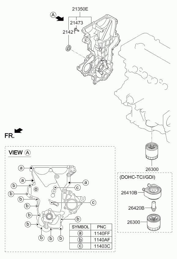 KIA 2630035531 - Маслен филтър vvparts.bg