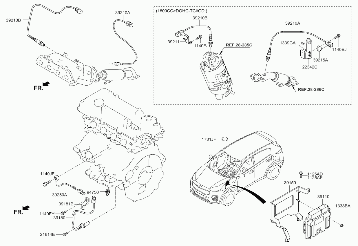 Hyundai 39210-2B350 - Ламбда-сонда vvparts.bg