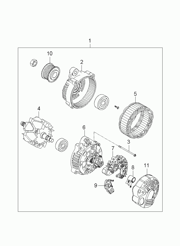 KIA 3730025301 - Генератор vvparts.bg