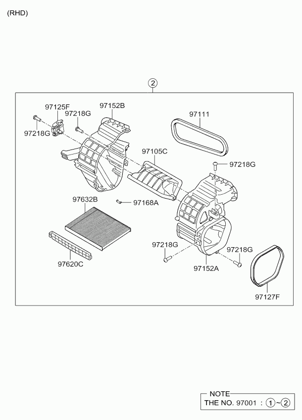 Hyundai 97133-1P000 - Филтър купе (поленов филтър) vvparts.bg