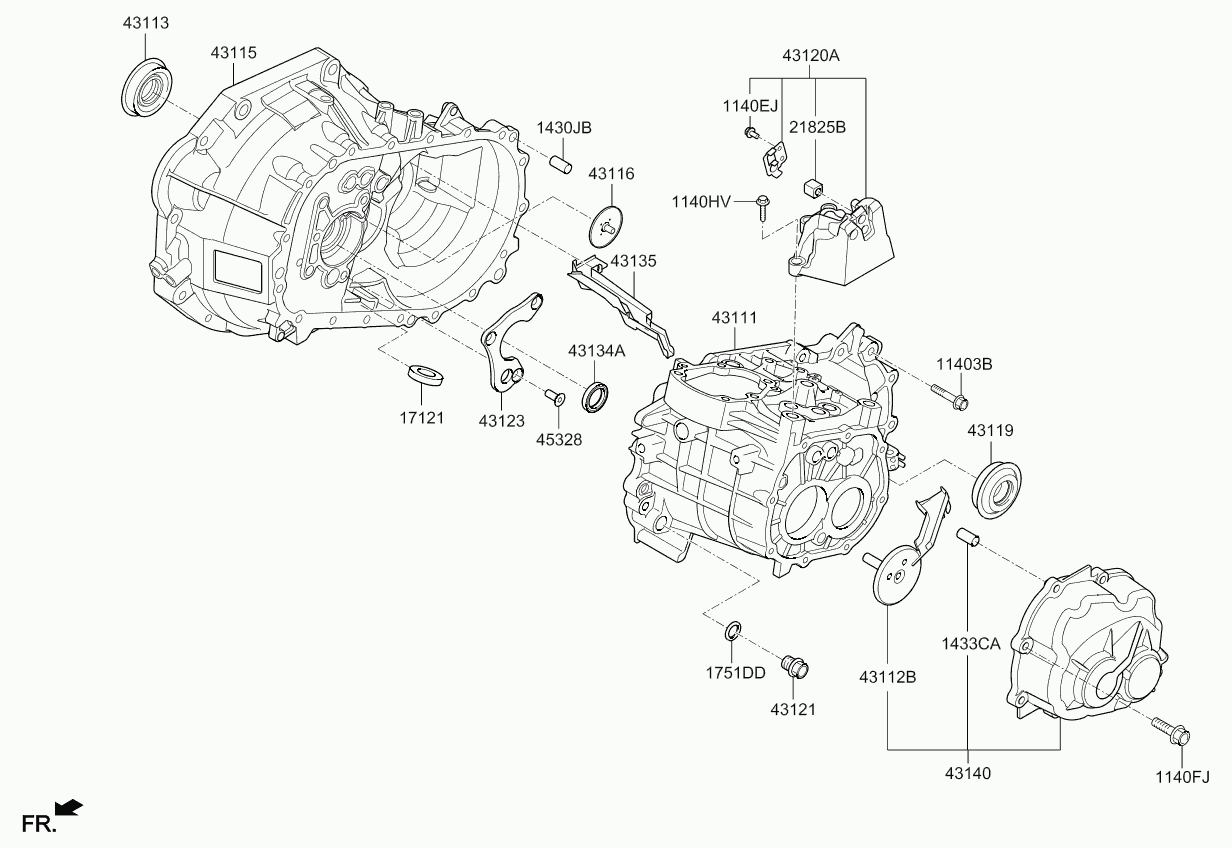 Hyundai 4311939070 - Семеринг, задвижващ вал vvparts.bg