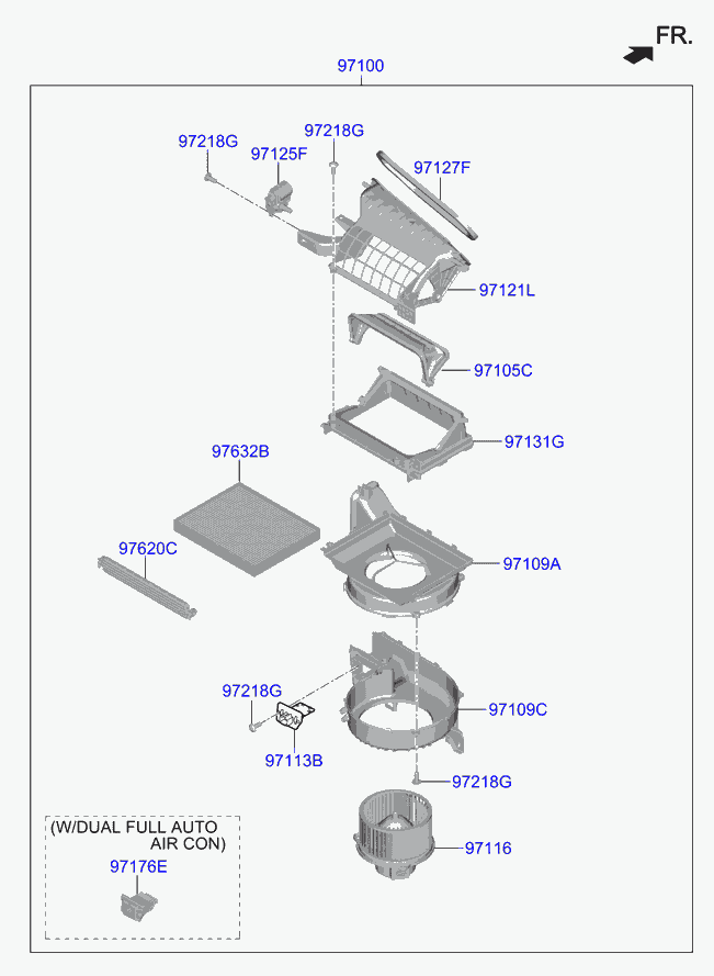 KIA 97133F2000 - Филтър купе (поленов филтър) vvparts.bg