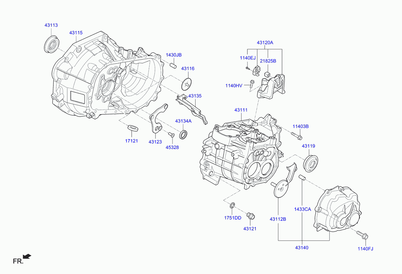 KIA 4311939080 - Семеринг, задвижващ вал vvparts.bg